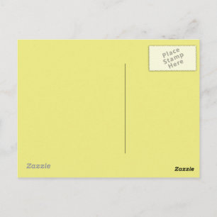 Pastel Yellow background on a postcard
