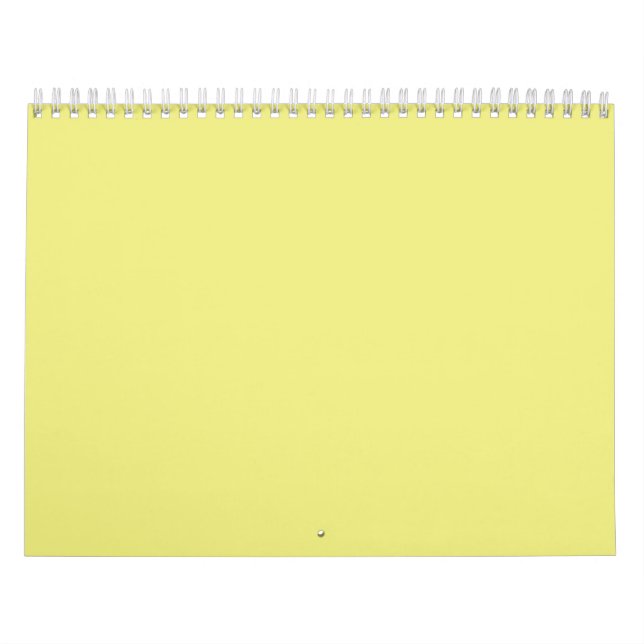 Pastel Yellow Backgrounds on a Calendar (Cover)