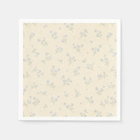 Pastel Yellow Blue Floral Vintage Baby Shower
