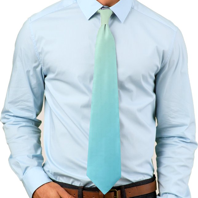 Pastel Yellow, Green, Blue Gradient Ombre Tie (Creator Uploaded)