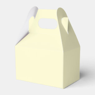 Pastel Yellow Minimalist Design Favour Box