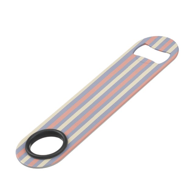 Pastel yellow, orange and blue stripes (Front Angled)