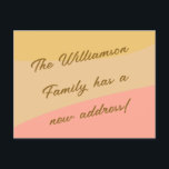 Pastel Yellow Peach Abstract Retro We've Moved Postcard<br><div class="desc">Share your new address with a retro twist using this Pastel Yellow Peach Abstract We’ve Moved Postcard. The soft pastel hues and abstract design bring a nostalgic yet modern feel,  making it a charming way to let your friends and family know about your exciting new chapter.</div>