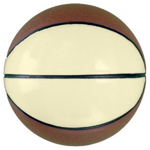 Pastel Yellow Solid Colour Classic Elegant Basketball