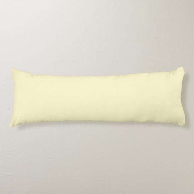 Pastel Yellow Solid Colour | Classic | Elegant Body Cushion (Front)