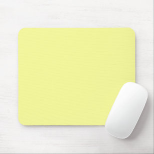 Pastel Yellow Solid Colour Mouse Pad