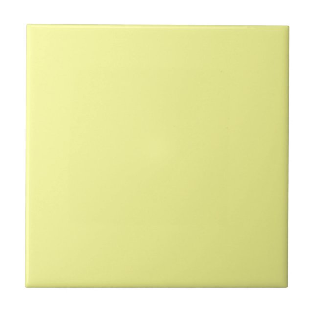 Pastel Yellow Solid Colour Tile (Front)