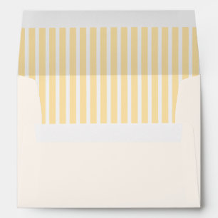 Pastel Yellow Stripes Envelope