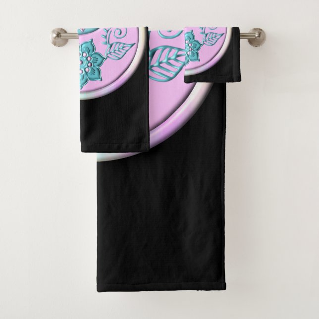 Pastel Yin Yang Bath Towel Set (Insitu)