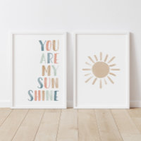 Pastel You Are My Sunshine and Sun Girl Nursery