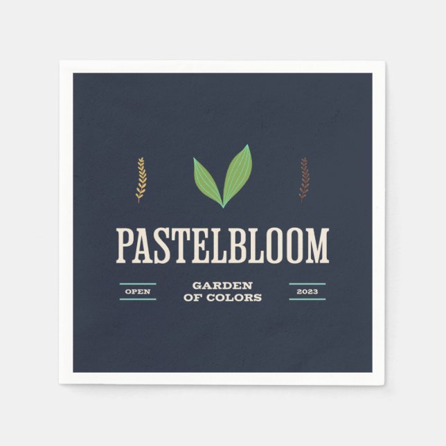 PastelBloom – Garden of Colors Napkin (Front)