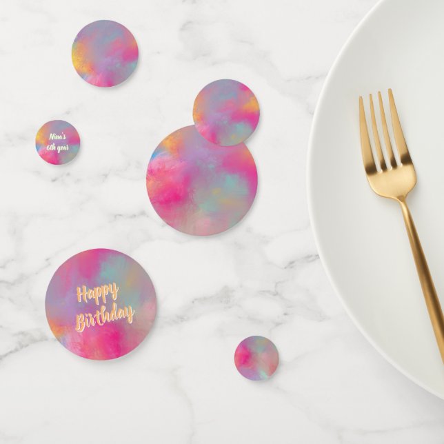 Pastell Birthday Confetti (Group)