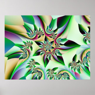 Pastello Flower Poster