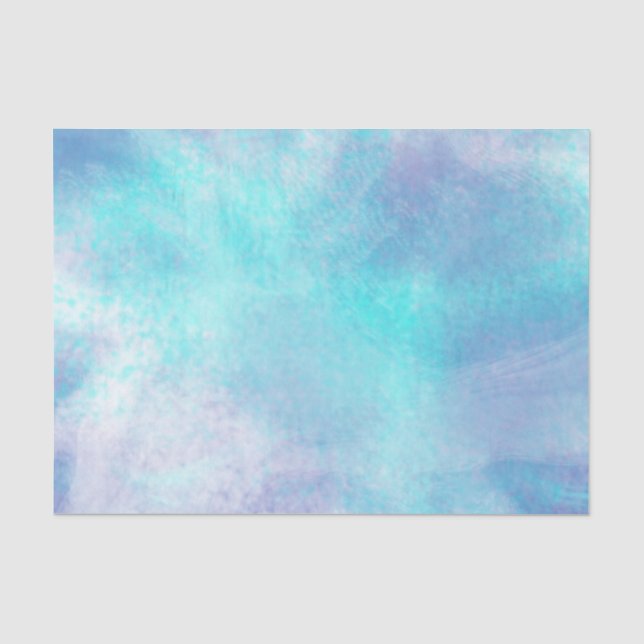 Pastels Aqua Abstract Tissue Paper (Front)