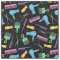 Pastels & Black Hair Tool Silhouette Pattern
