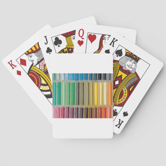 pastels cretaceous about colour playing cards (Back)