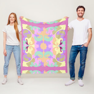 Pastels fleece blanket