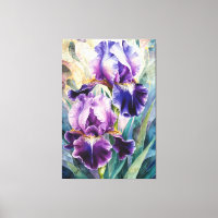 *~* Pastels Flower Artsy Iris Painting AP84