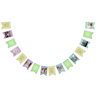 Pastels Happy Birthday to You Any Age 8 Photos Bunting