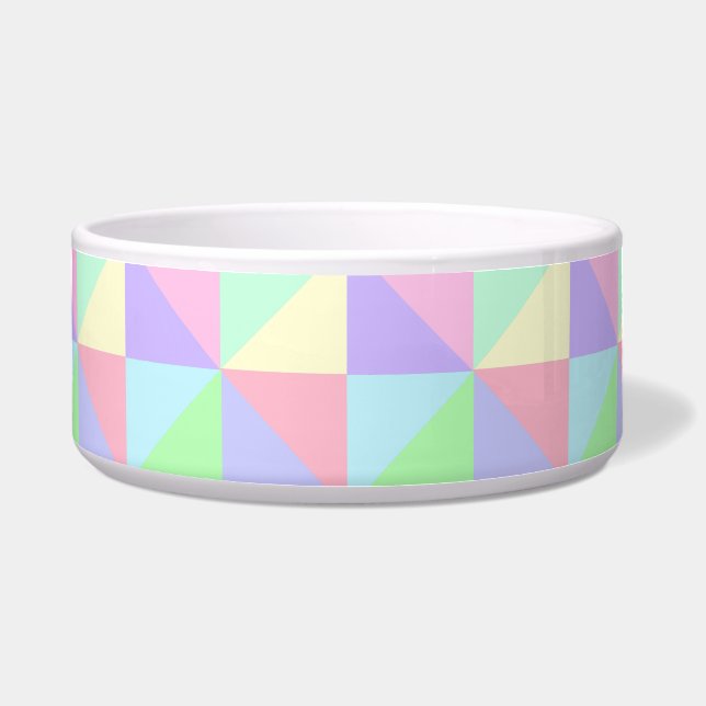 Pastels Pet Bowl, Large (Front)