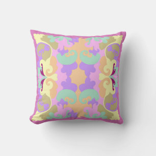 Pastels Reversible Throw Pillow