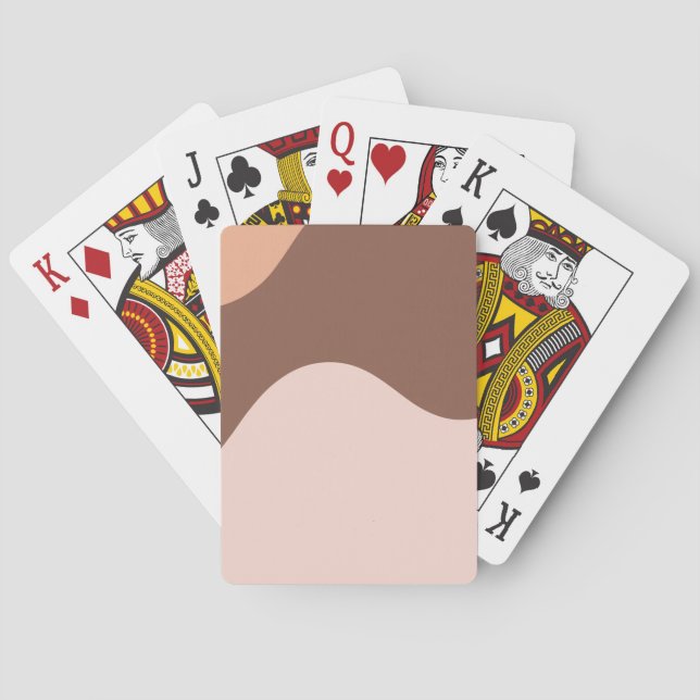 Pastels Wall Art Abstract Blobs Colour Combination Playing Cards (Back)