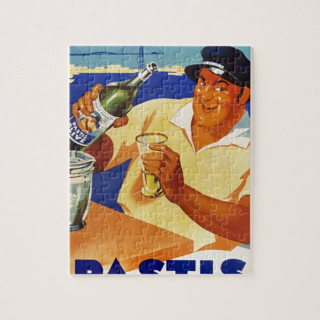 Pastis Olive - Comme a Marseille Jigsaw Puzzle (Vertical)