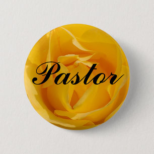Pastor 6 Cm Round Badge