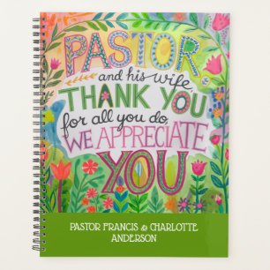 ✝️Pastor and Pastor's Wife Appreciation Gift Names Planner