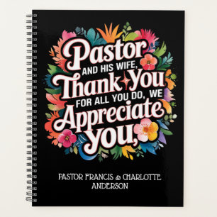 ✝️Pastor and Pastor's Wife Appreciation Gift Names Planner