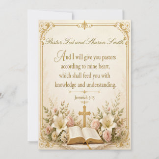 Pastor and Wife Appreciation Card