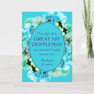 PASTOR APPRECIATION   1ST GENTLEMAN   Thank You Card