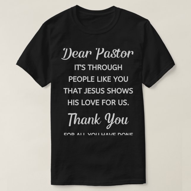 Pastor Appreciation (2) T-Shirt (Design Front)