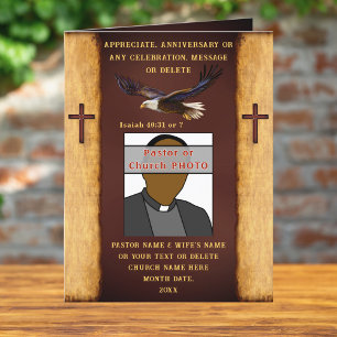 Pastor Appreciation Card Ideas, Anniversary or
