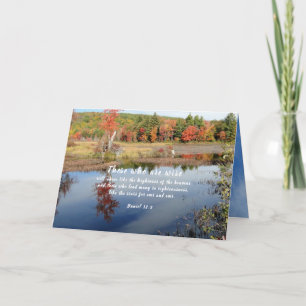 Pastor Appreciation Fall Nature Scripture Card
