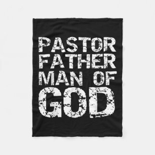 Pastor Appreciation Gift For Dads Pastor Father Ma Fleece Blanket