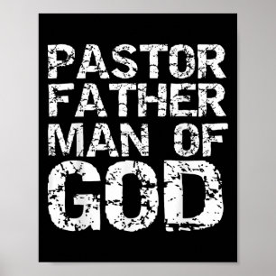 Pastor Appreciation Gift For Dads Pastor Father Ma Poster