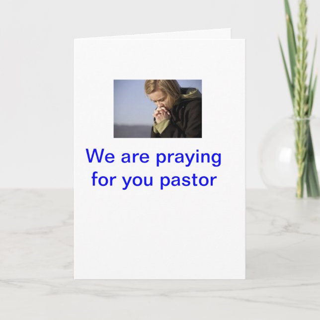 pastor appreciation greeting card (Front)
