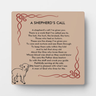 Pastor Appreciation Plaque