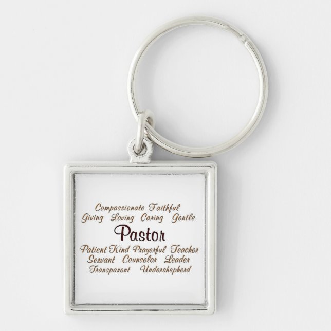 Pastor Attributes Key Ring (Front)