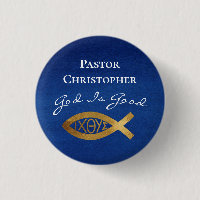 Pastor Christian Church God Is Good Ministry Blue