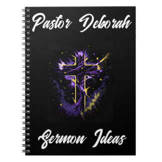 Pastor Church Leader Sermon Idea Personalised Notebook