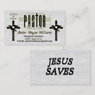 Pastor/Church Personalised Business Card