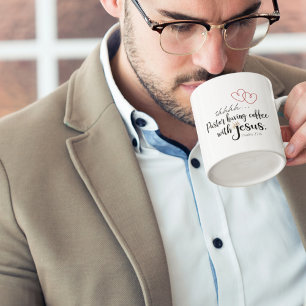 PASTOR COFFEE WITH JESUS Christian Quiet Time Mug