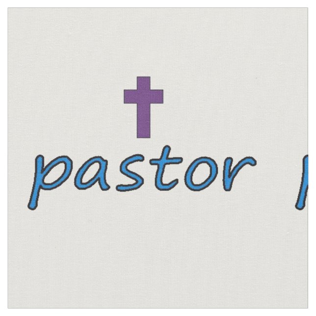 Pastor Cross Fabric (Close Up)