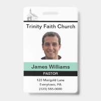 Pastor Custom Badge