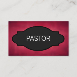 Pastor Elegant Name Plate Business Card