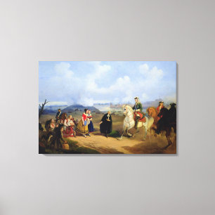 Pastor Ernst Glueck introduces Marta Canvas Print