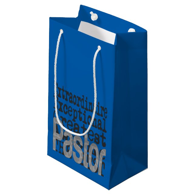 Pastor Extraordinaire Small Gift Bag (Front Angled)