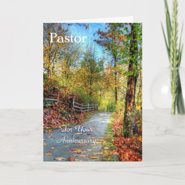 Pastor, For your Anniversary Card (Front)